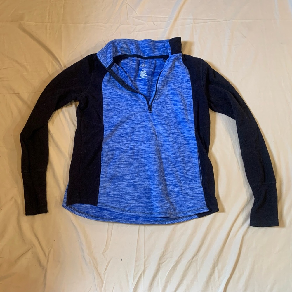 St. John's Bay Blue + Black Pullover